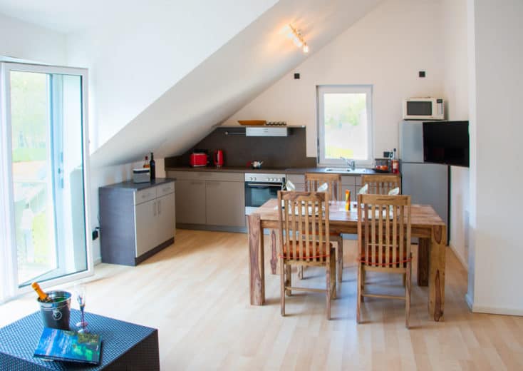 Offene Küche in der Ferienwohnung Robert Brack Herrsching am Ammersee